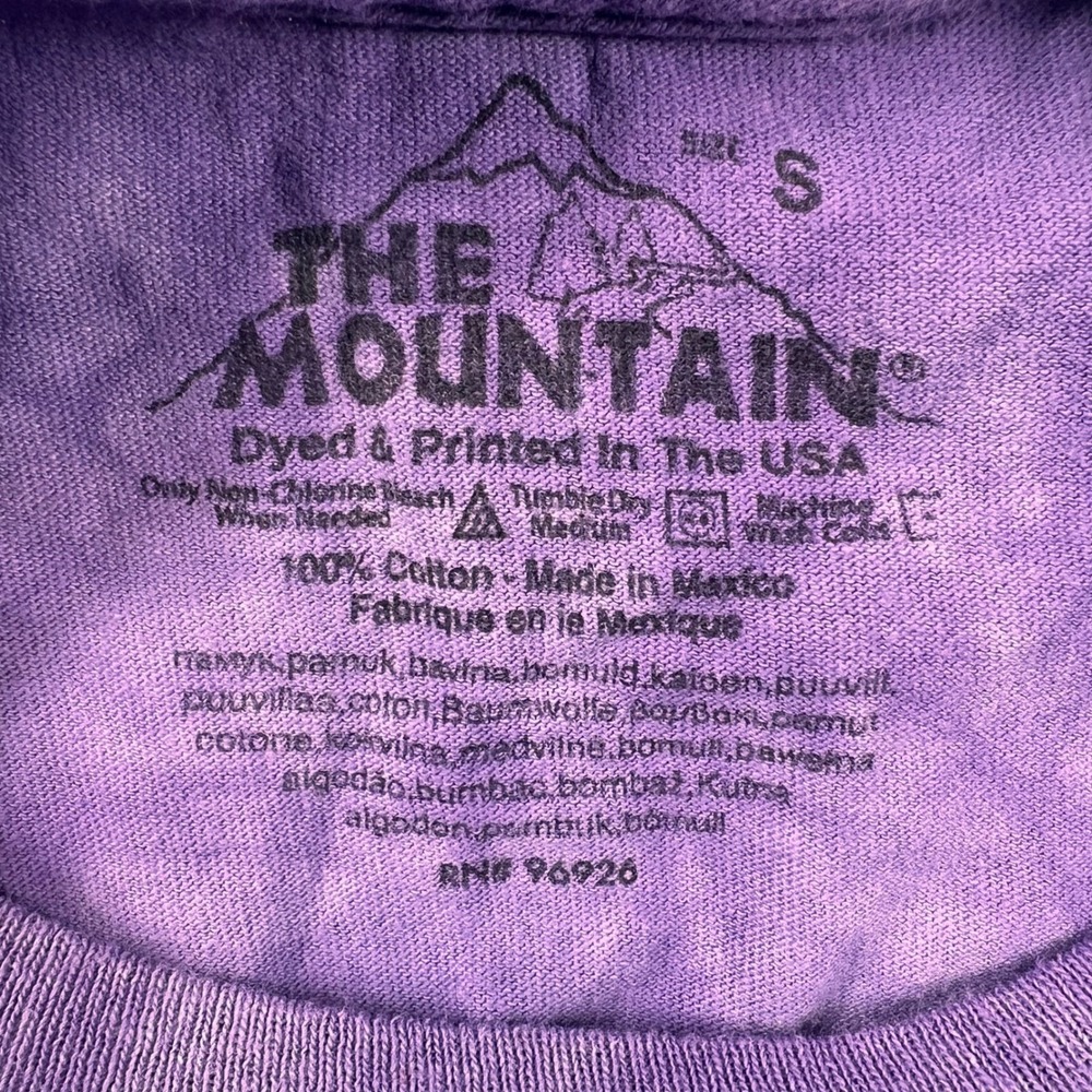 The Mountain Dean‎ Russo Golden Retriever Dog Tie Dye Graphic T-Shirt Purple S - Picture 5 of 6